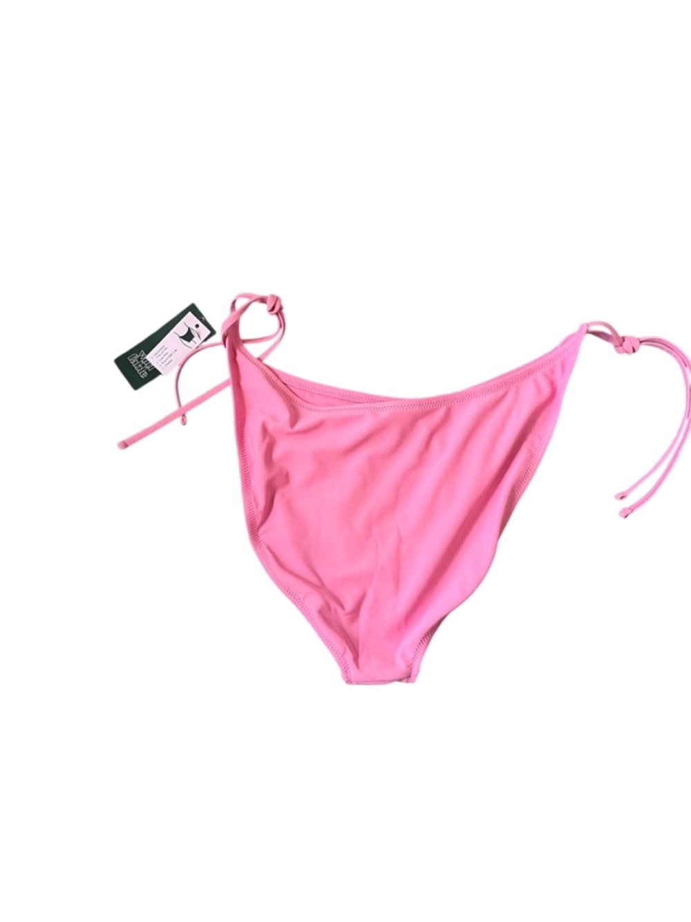 Pink Tie-Side Bikini Bottom